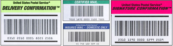 USPS Delivery Confirmation, Postal Service Delivery Confirmation