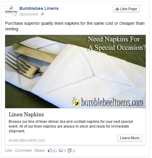 Napkin Ad