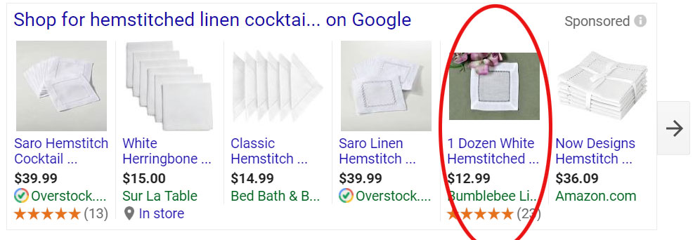 BBL Google Shopping