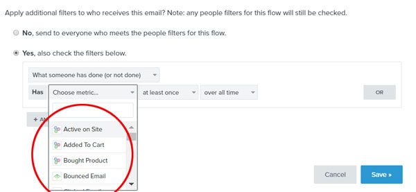 email filters