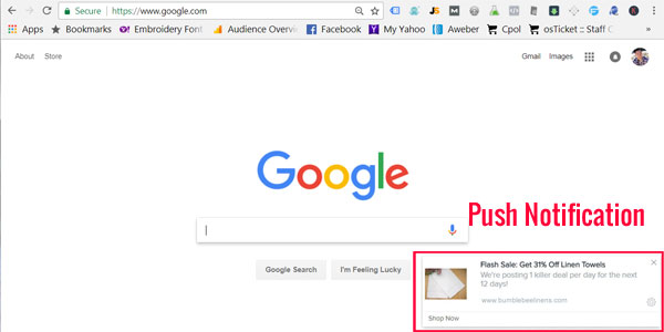 browser push notification