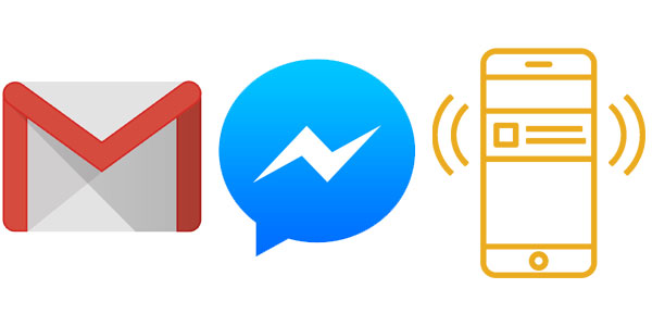 email vs messenger vs push