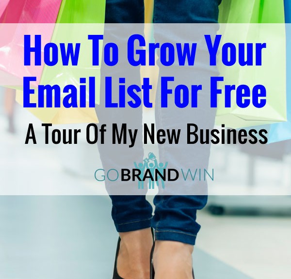 How To Grow Your Email List For Free - A Tour Of My New Business