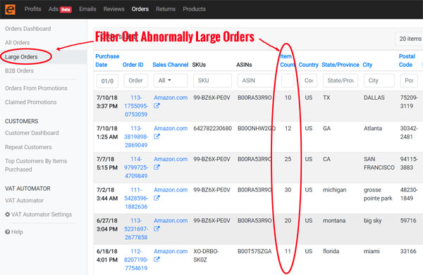 Large Orders Efficient Era