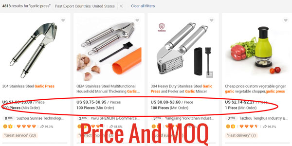 Price MOQ