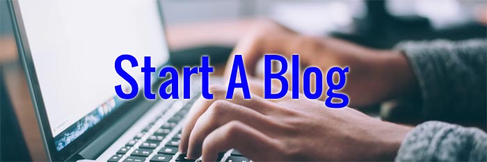 start a blog