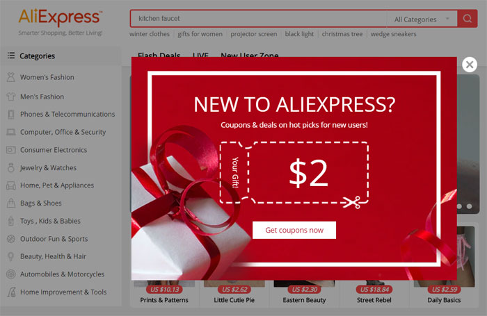 Coupon AliExpress