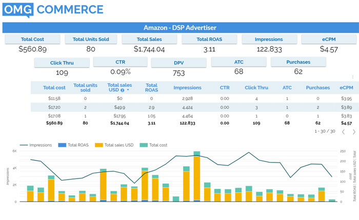 Amazon DSP Results