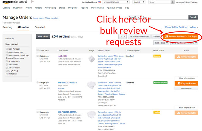 JS Bulk Amazon Review Tool