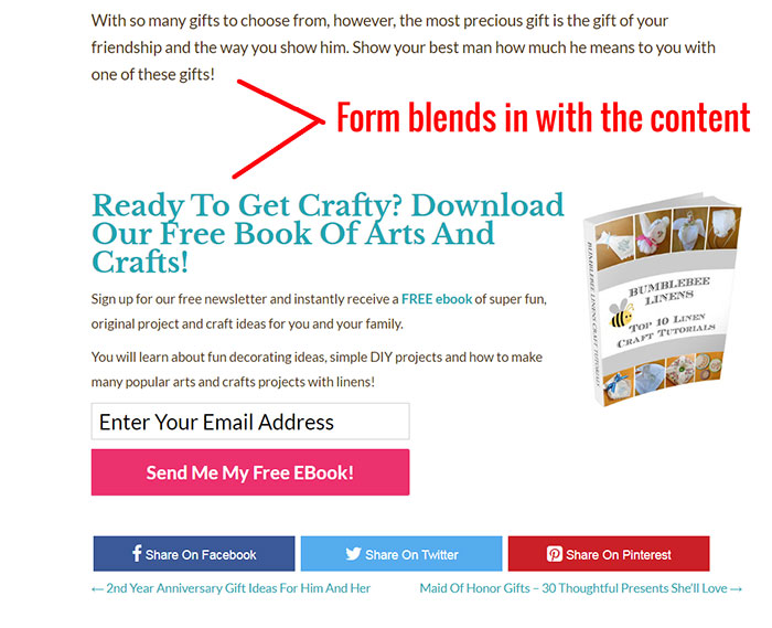 Blended Email Form