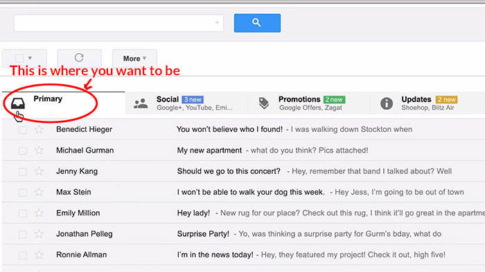Gmail inbox