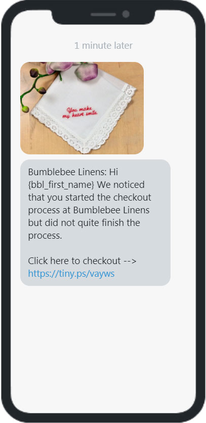 Abandoned Cart SMS