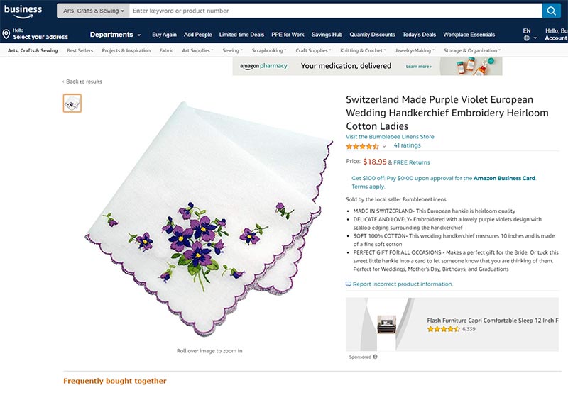 Amazon Arbitrage Hankie