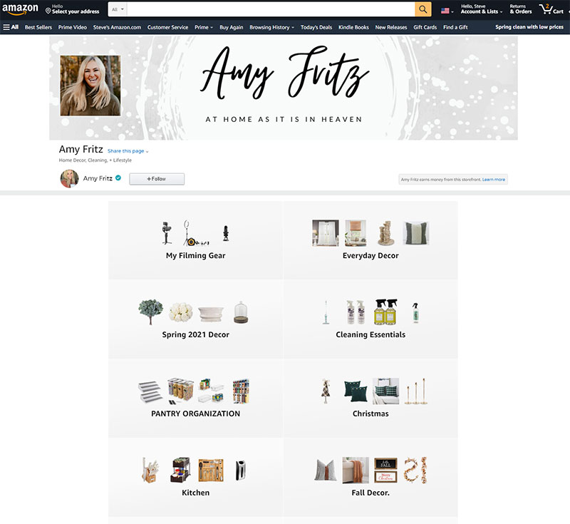 Amazon Storefront Example