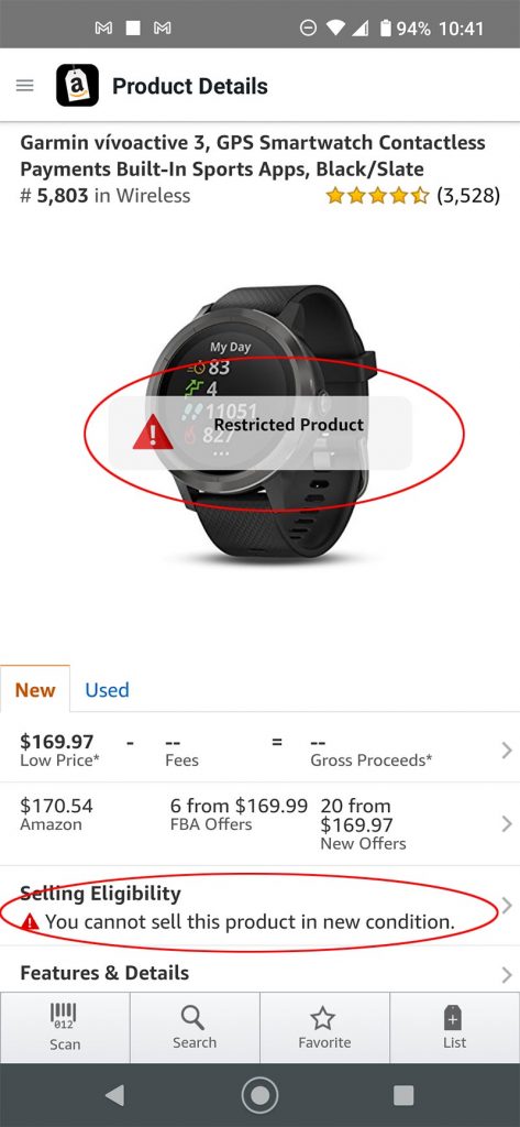 Amazon Restricted Products