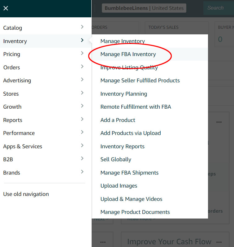 Manage FBA Inventory
