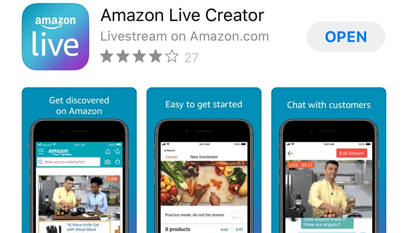 Amazon Live Creator App