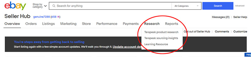 Ebay Seller Hub