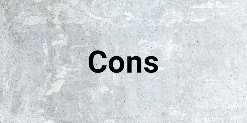 Cons on a marble background