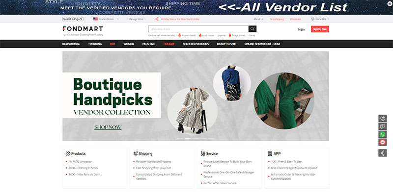 FondMart homepage