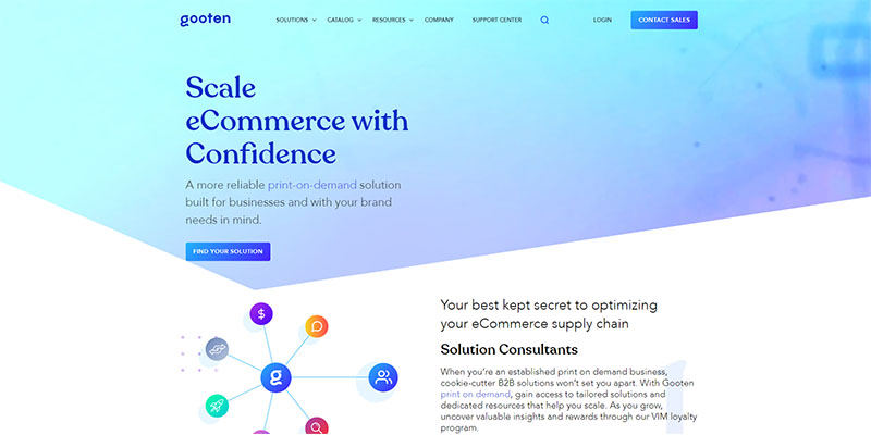 Gooten homepage