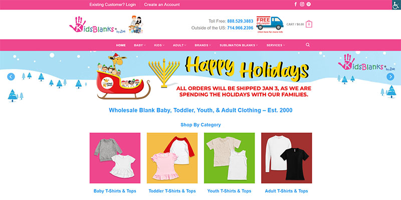 KidsBlanks homepage