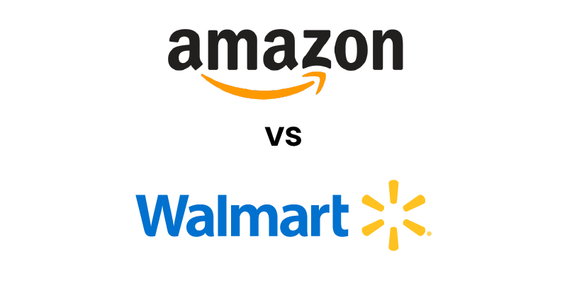 Amazon and Walmart logos
