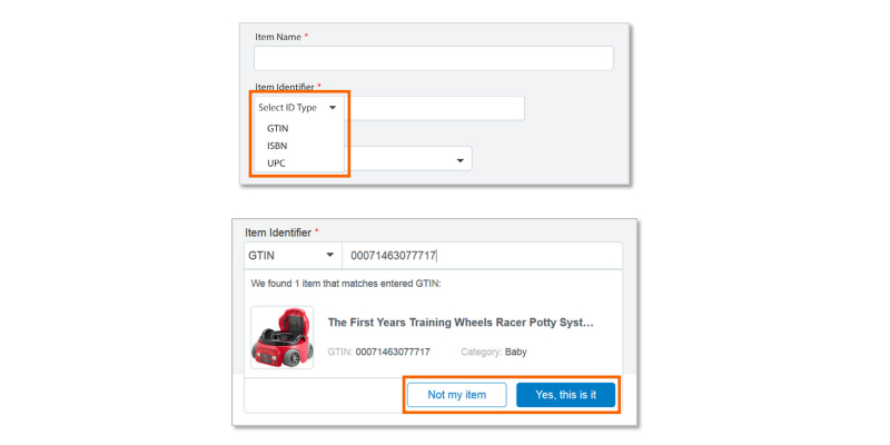 Adding GTIN numbner of the product on Walmart product listing