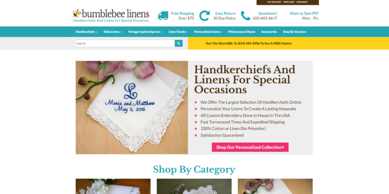 Bumblebee Linens store