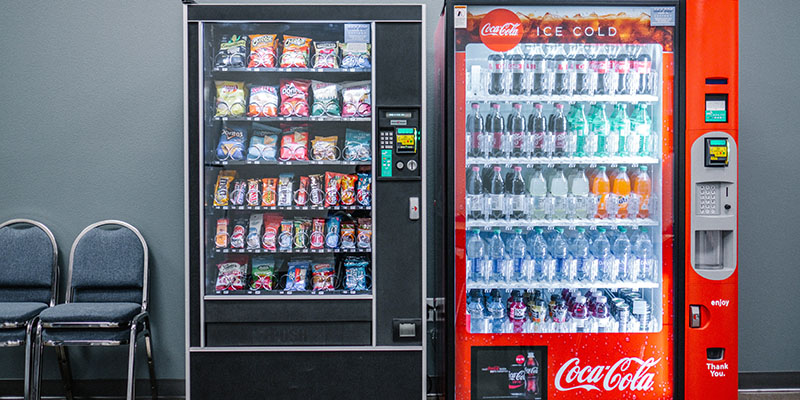 Two vending machines