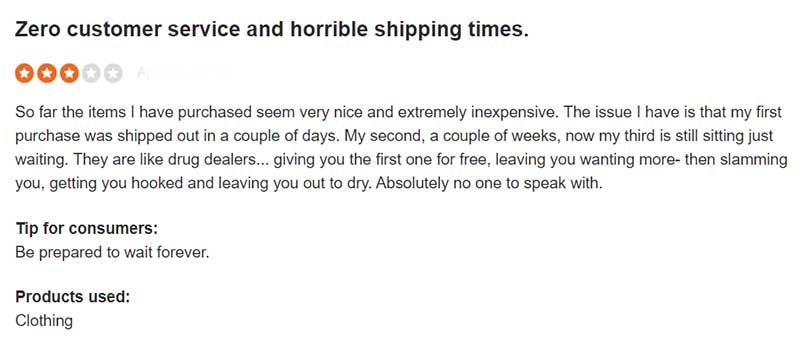 Temu Shipping Review
