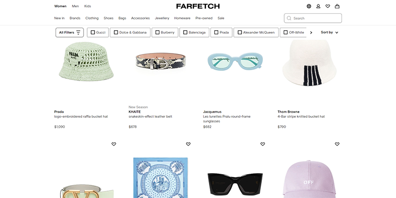 Farfetch product catalog