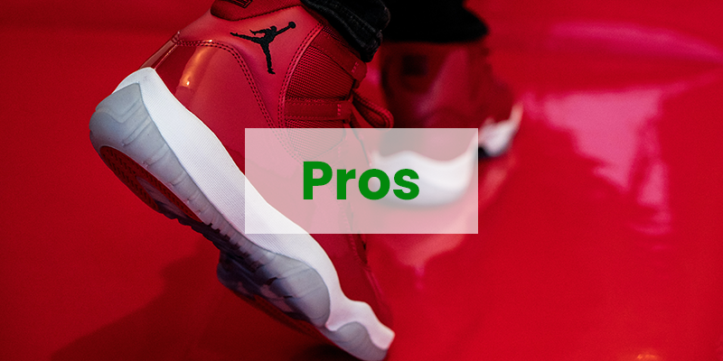 Air Jordan 11 "Win Like ’96" On-Feet Shooting (back view)