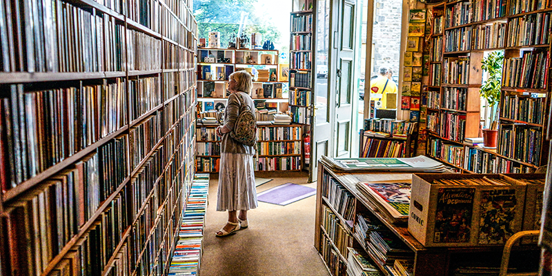 Bookstore in Edinburgh, UK