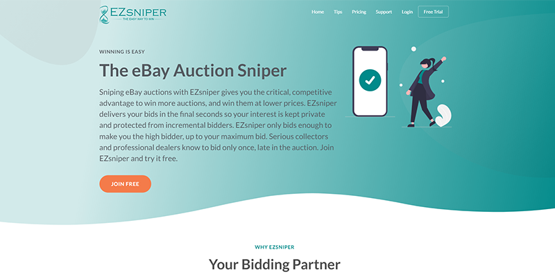 EZsniper homepage