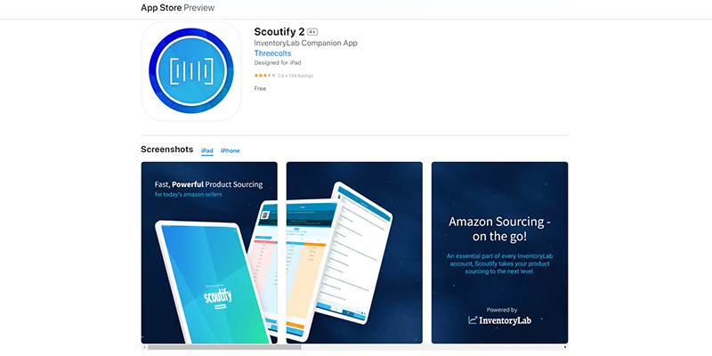 Scoutify 2 on Apple App store